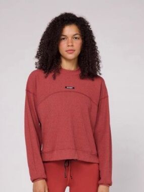 Bandit Versa Rib Mockneck Pullover in Spice Size Small